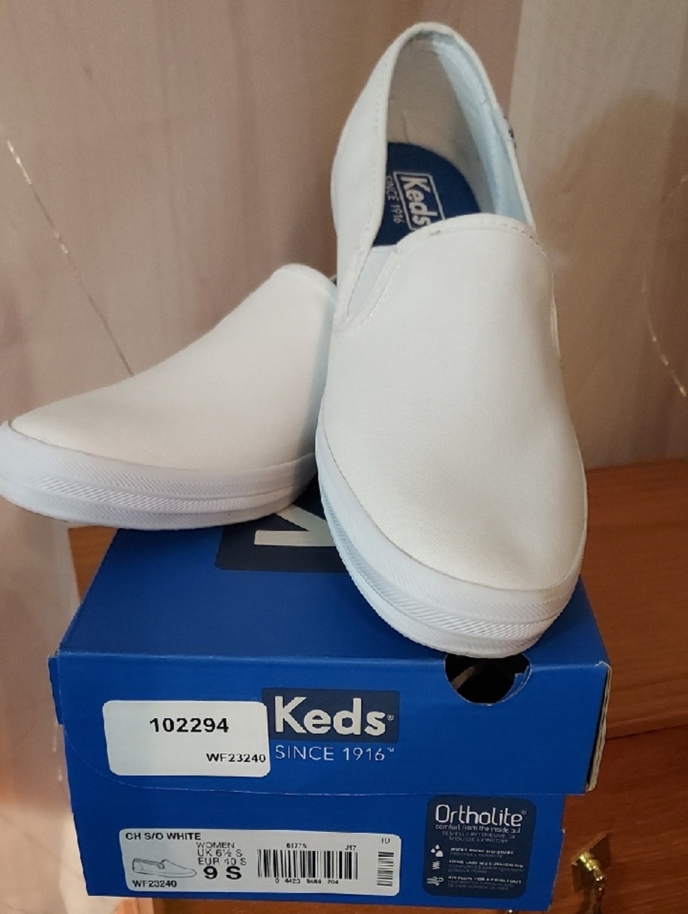Keds Women's White Canvas Slip-On Sneakers
